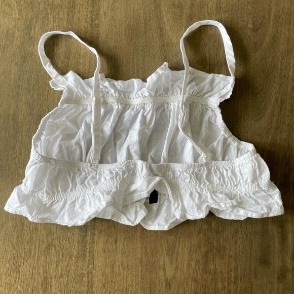 White Crop Tank Top - Picture 2 of 4